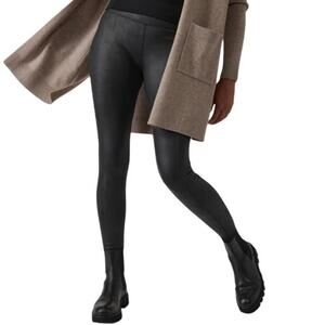 Athleta Delancey Gleam Tight Legging‎ XS Gray High Rise Commute Travel Work Moto